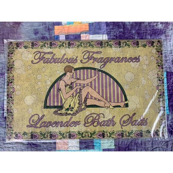 Other - Rustic Farmhouse Fabulous Fragrances Lavender Bath Salts 10" x 16" Metal Sign